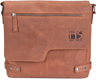 

Hidestitch Messenger Bag(Tan)