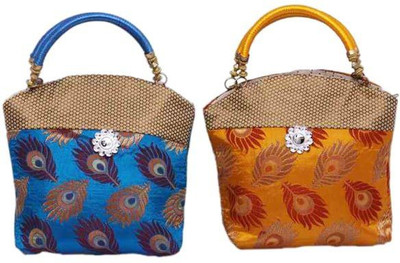 

Maheshwari Hand-held Bag(Multicolor)