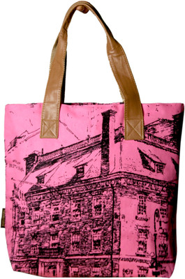 

Kanvas Katha Tote(Pink)