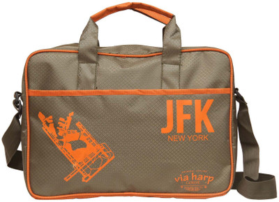 

Via Harp 15 inch Laptop Messenger Bag(Khaki), Military green