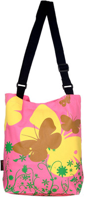 

Kanvas Katha Tote(Pink)