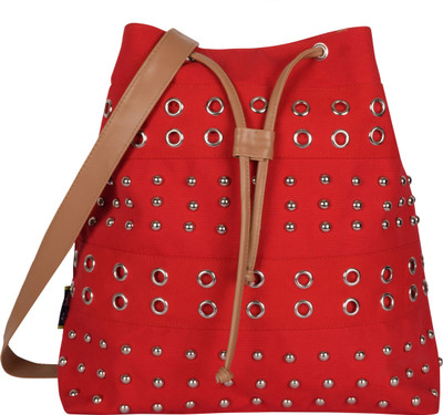 

Kanvas Katha Shoulder Bag(Red)