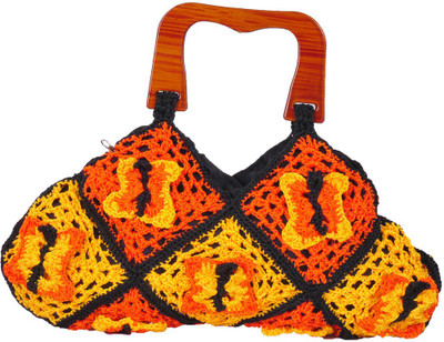 

Adrish Creative Hand-held Bag(Orange, Yellow, Black), Black;orange;yellow