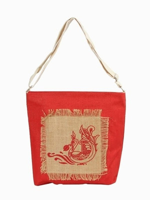 

Jute Tree Tote(Red)