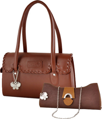 

Butterflies Hand-held Bag(Tan)