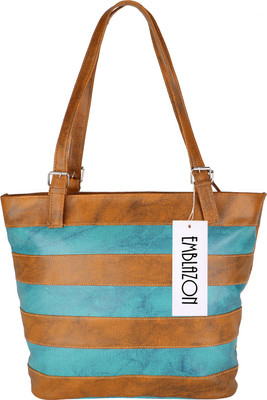 

Emblazon Hand-held Bag(Brown, Green)