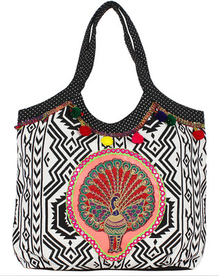 

Garam Masala Shoulder Bag(Black, White)
