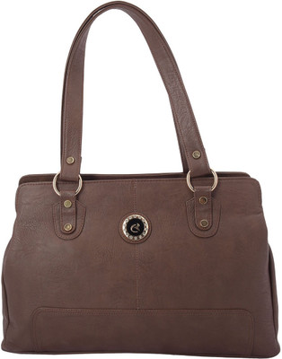 The Blue Pink Hand-held Bag(Brown)