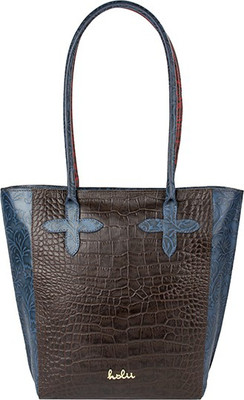 

Holii Tote(Brown, Blue), Blue;brown