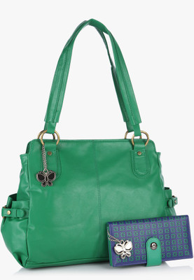 Butterflies Shoulder Bag(Green)