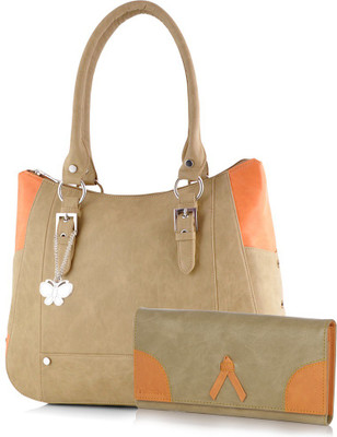 

Butterflies Hand-held Bag(Beige)