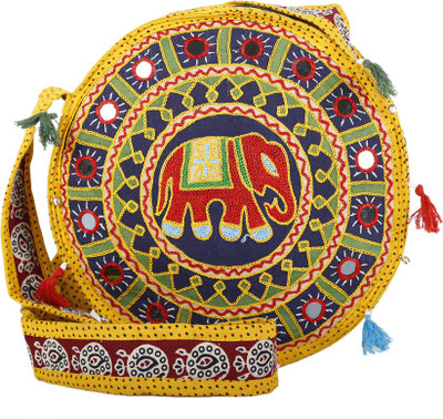 

Ethnic Rajasthan Shoulder Bag(Yellow)