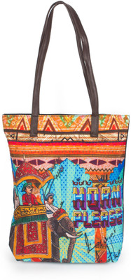 

Kanvas Katha Tote(Multicolor)