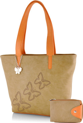 

Butterflies Hand-held Bag(Beige, Orange)
