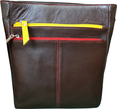 

Style 98 Women Casual Brown Genuine Leather Sling Bag