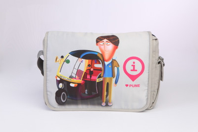 

Imagica Messenger Bag(Grey)