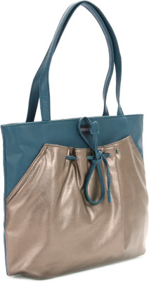 

Peperone Hand-held Bag(Blue, Gold)