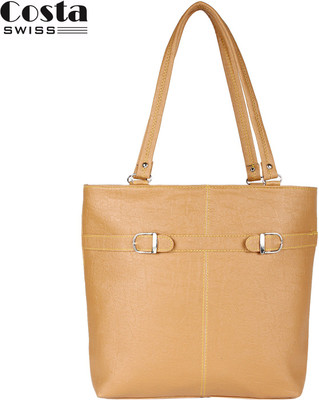 

Costa Swiss Shoulder Bag(Gold, Brown), Brown;gold