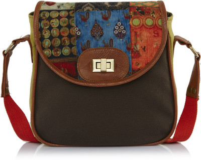 

Haqeeba Women Casual Multicolor Canvas Sling Bag