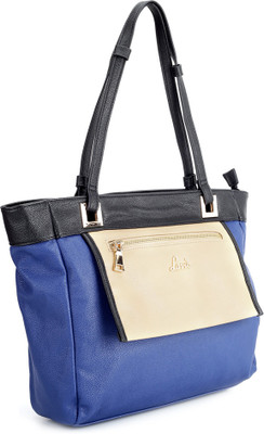 

Lavie Shoulder Bag(Blue, Beige), Beige;blue