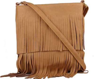 

SKMARTS Women Casual Brown PU Sling Bag