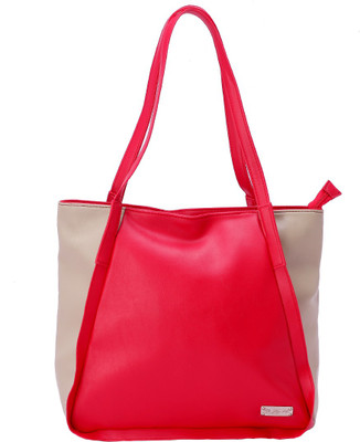 

The Zoya Life Shoulder Bag(Red, Beige), Beige;red