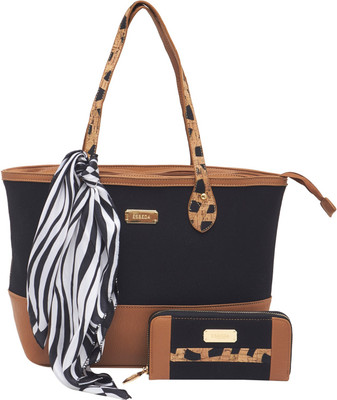 

Esbeda Hand-held Bag(Black, Brown)