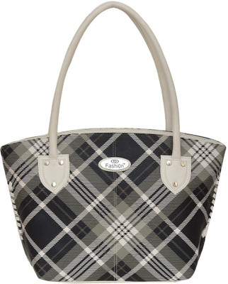 

FD Fashion Hand-held Bag(White, Black), Black;white