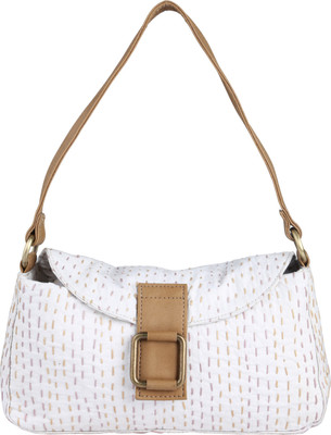 

Rajrang Shoulder Bag(White, Brown), Brown;white