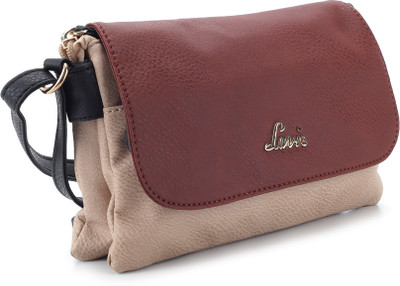 

Lavie Hand-held Bag(Beige, Maroon)