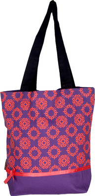 

Kanvas Katha Tote(Purple)