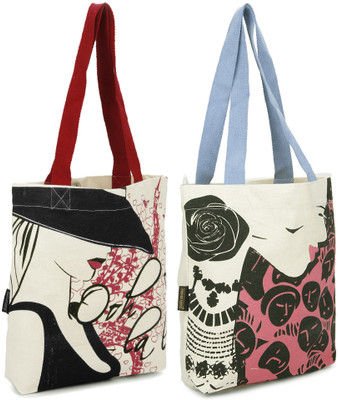 

Kanvas Katha Tote(Multicolor)