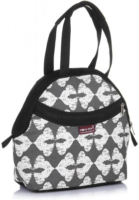 

Home Heart Hand-held Bag(White, Grey), Grey;white