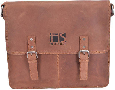 

Hidestitch Messenger Bag(Tan)