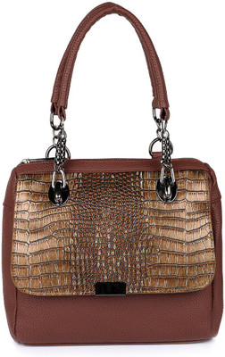 

Cappuccino Shoulder Bag(Brown, Gold)