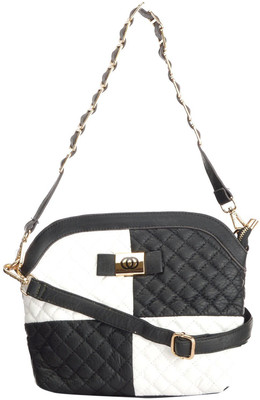 

Home Union Women Casual Black PU Sling Bag