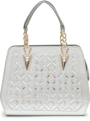 

lavu&me Hand-held Bag(Silver, Grey), Grey;silver