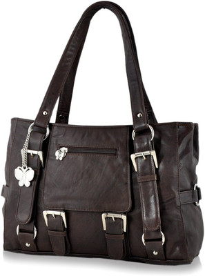 

Butterflies Hand-held Bag(Brown)