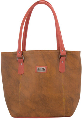 

The Blue Pink Hand-held Bag(Tan)