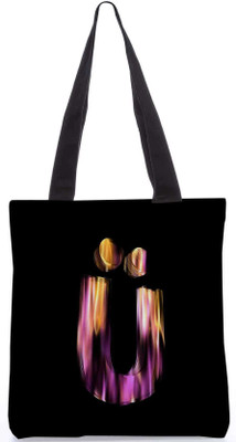 

Snoogg Tote(Purple, Black), Black;purple