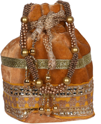 

Decot Paradise Pouch Potli(Gold)