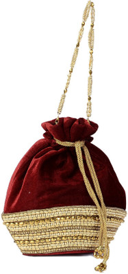 

Vdesi Pouch Potli(Maroon)