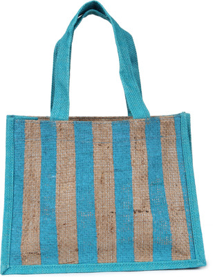 

Lotus Designer Tote(Blue, White)