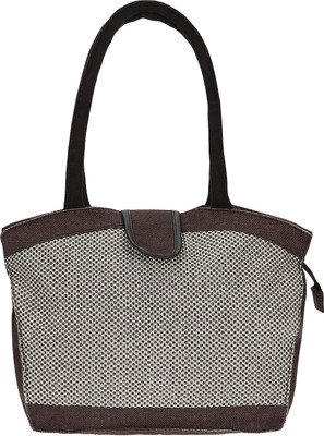 Benicia Shoulder Bag(Brown, Beige), Beige;brown