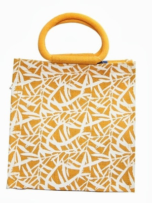 

Jute Tree Hand-held Bag(Yellow)