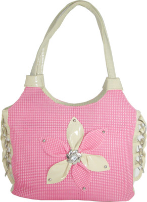 

Raju purse collection Hand-held Bag(Pink, Beige), Beige;pink
