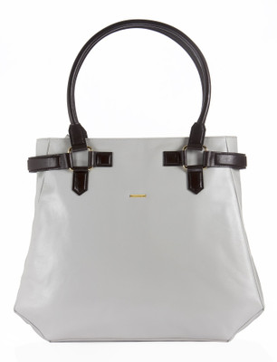 Sharav Hand-held Bag(Grey, Brown), Brown;grey