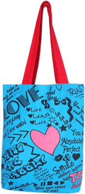 

Kanvas Katha Tote(Blue)