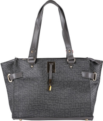 Pierre Cardin Shoulder Bag(Black, Grey)