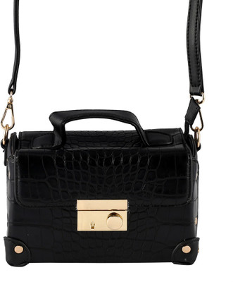 

The Blue Pink Hand-held Bag(Black)